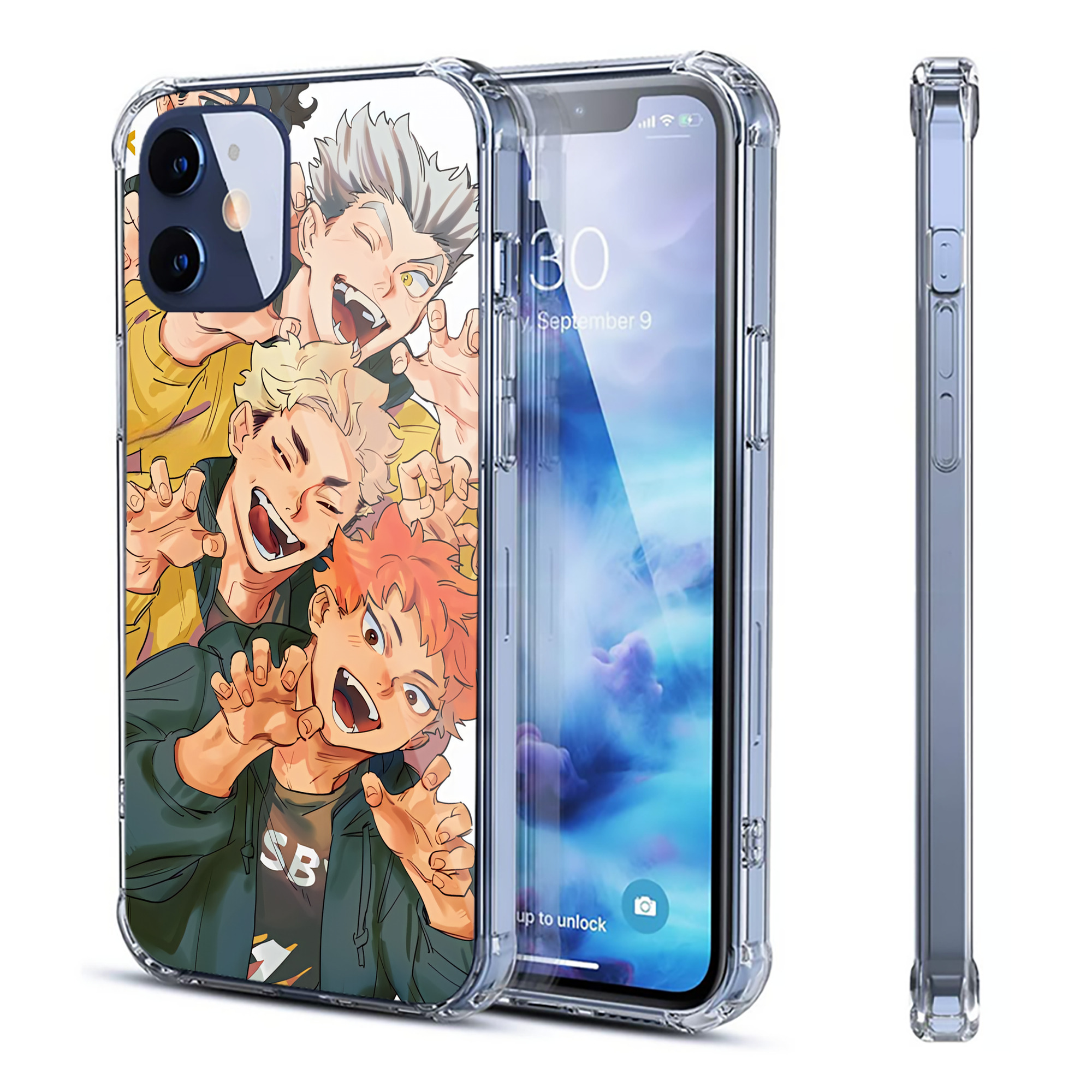 （画像用） ハイキュー!! Haikyu!! 【iPhone 12シリーズ対応】透明スマホケース（クリアソフトケース）